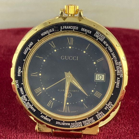 Vintage Gucci World Alarm Clock Rare Gucci Watch - Picture 1 of 6